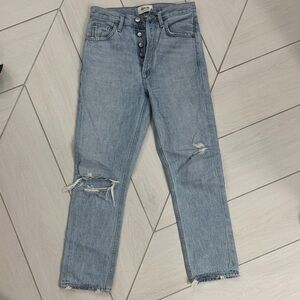 Agolde Light Blue Straight Leg Jeans